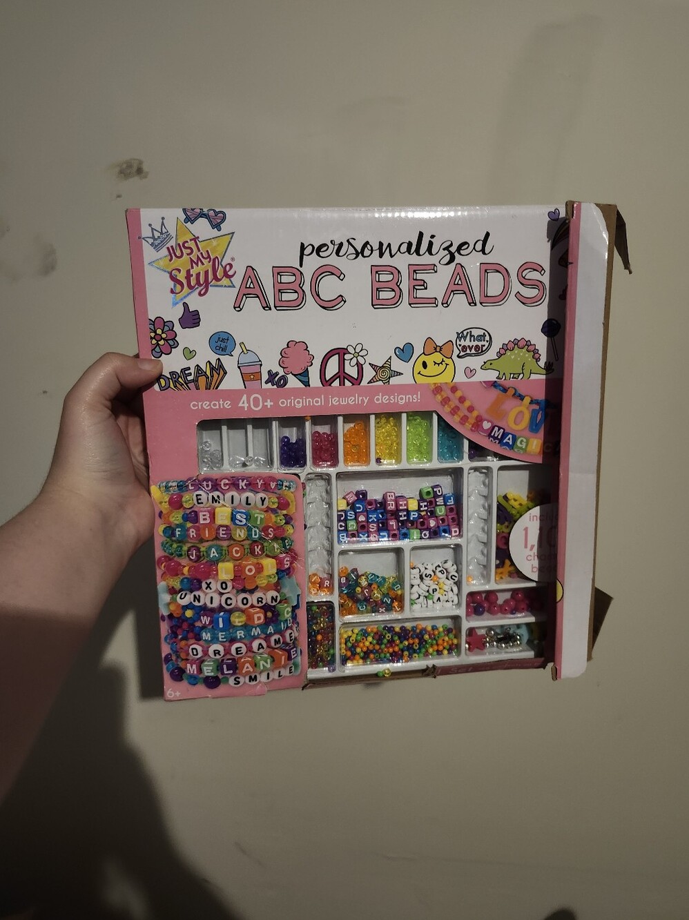Just My Style Jewelry Personalized ABC Beads Kit - Diy Bracelets Necklaces
